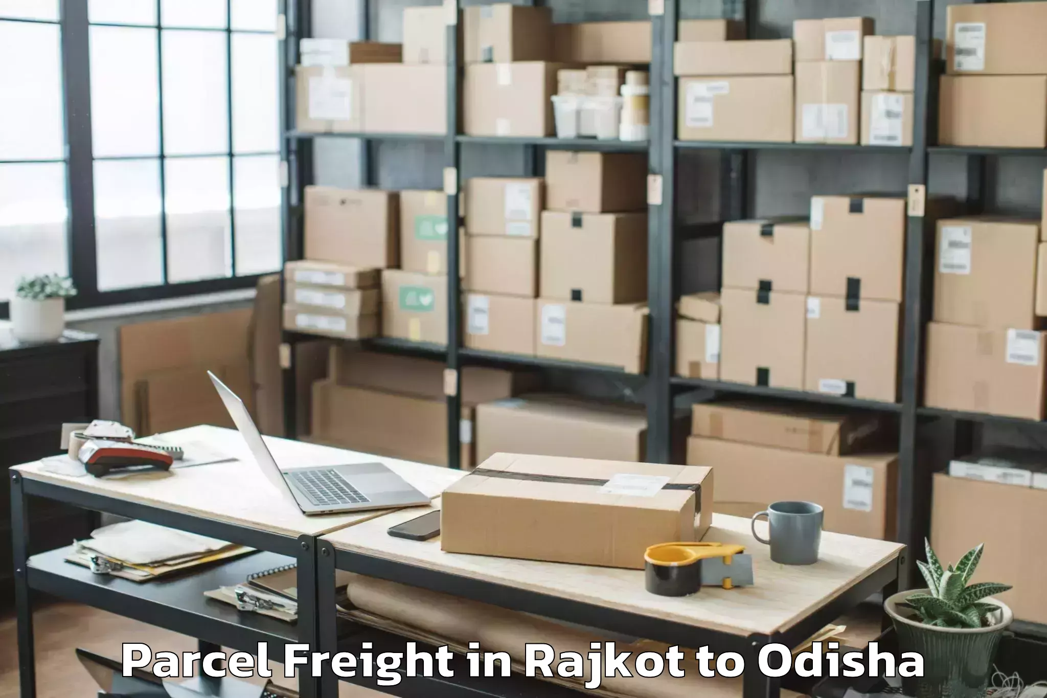 Reliable Rajkot to Kantabanji Parcel Freight